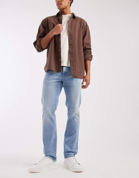 Tommy Jeans - Scanton - Slim-fit jeans in blauw met lichte wassing - view 1