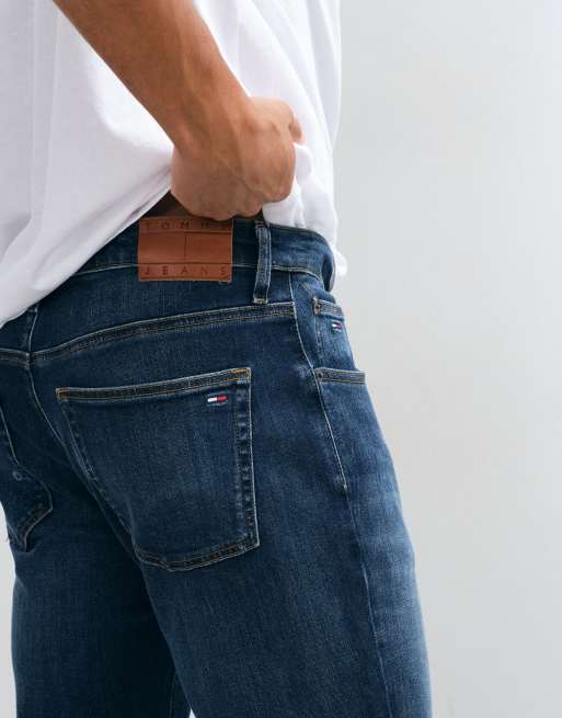 Tommy Jeans Scanton slim fit jeans in dark wash blue, 4 of 5