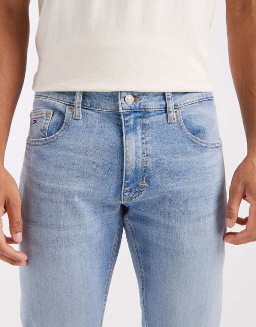 Tommy Jeans Scanton slim fit jeans in light wash blue, 5 of 5