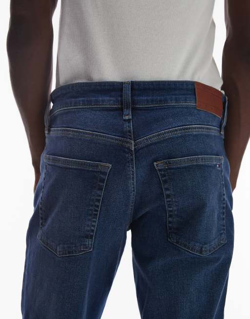 Tommy Jeans - Scanton - Smalle jeans in donkerblauwe wassing, 4 van 5