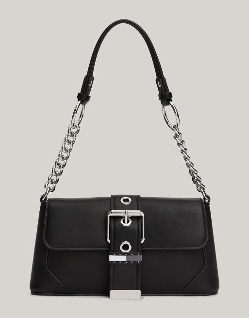 Tommy Jeans – Schultertasche in Schwarz