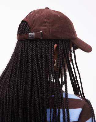 Tommy Jeans Script Logo Cap In Brown