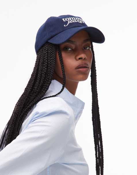 Tommy Jeans script logo cap in navy - view 1