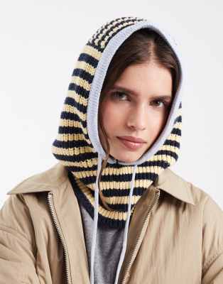 Tommy Jeans Script Logo Knit Bonnet In Brown