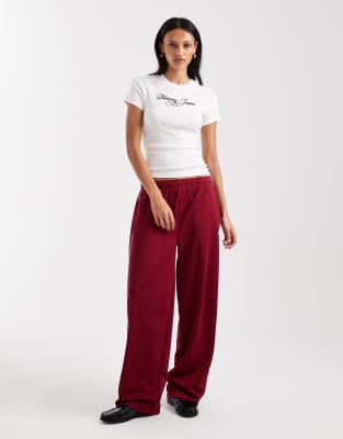 Tommy Jeans Script Logo T-shirt In White