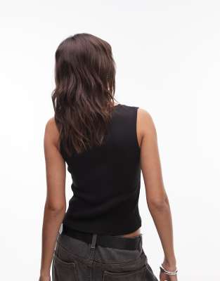 TOMMY JEANS SCRIPT RIBBED TANK TOP 