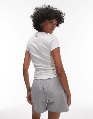 Tommy Jeans Script Slim T-shirt In White