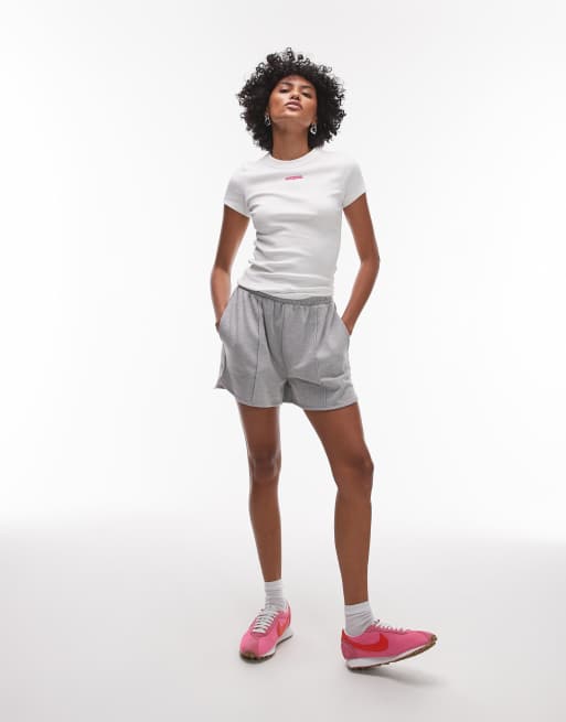 Tommy Jeans script slim t-shirt in off white, 3 of 4