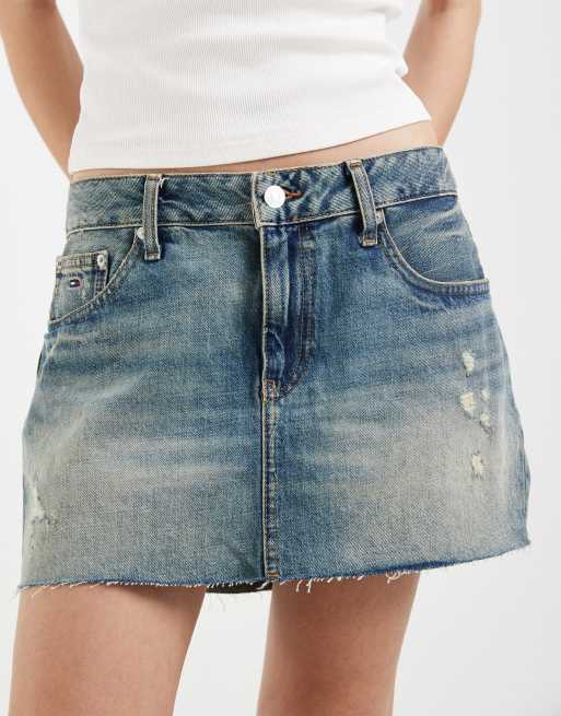 Tommy Jeans – Sehr kurzer Jeansrock in verwaschenem Mittelblau, 2 von 5