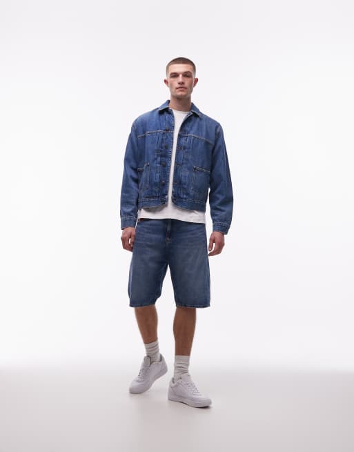 Tommy Jeans - Selvedge - Veste en jean à pinces - Délavage foncé, 2 de 5