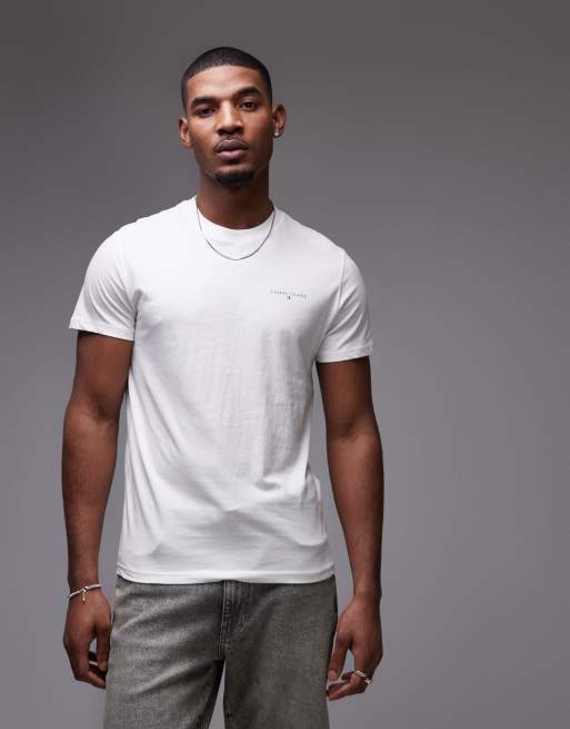 Tommy Jeans - Set van 2 T-shirts met lineair logo in zwart en wit, 2 van 4