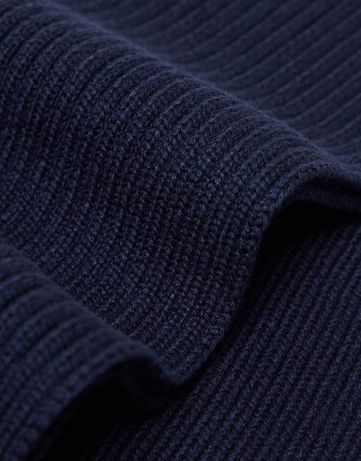 Tommy Jeans - Set van muts met vlaglogo en sjaal in donkerblauw, 4 van 4