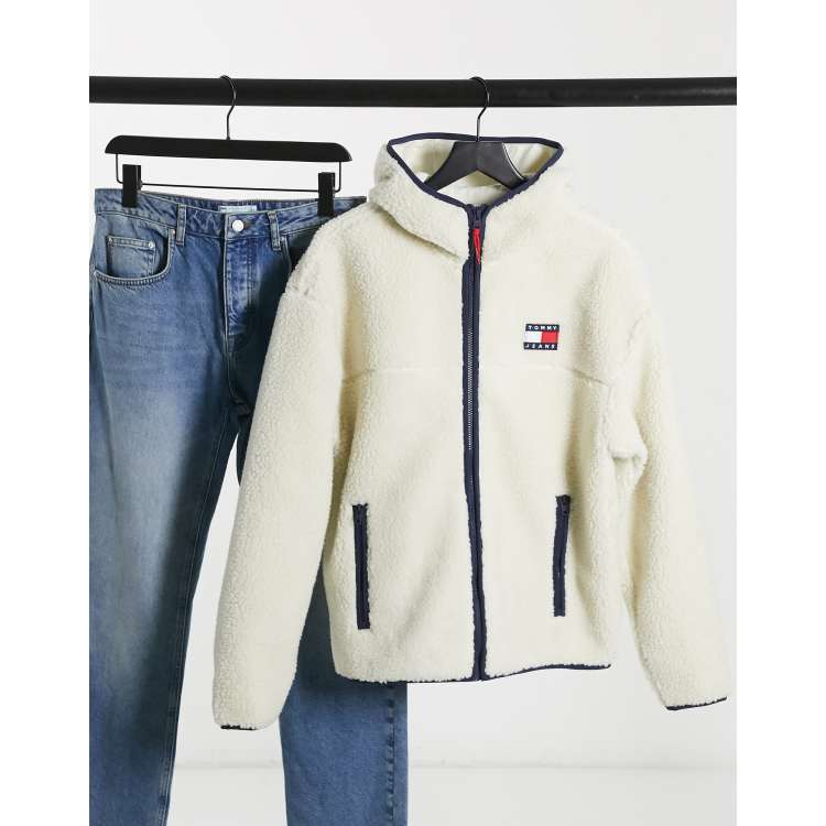 Tommy hilfiger borg hoodie new arrivals