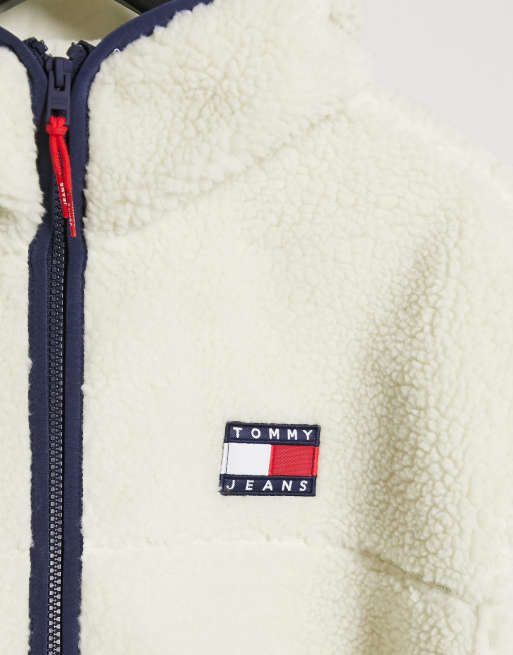 Tommy jeans sale sherpa hoodie