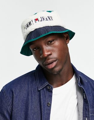 Tommy Jeans sherpa bucket hat  - ASOS Price Checker