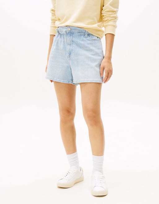 Tommy Jeans - Short à taille haute froncée - Multicolore