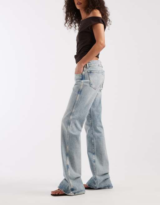Tommy Jeans – Sia – Jasnoniebieskie jeansy bootcut z niskim stanem, 3 z 5