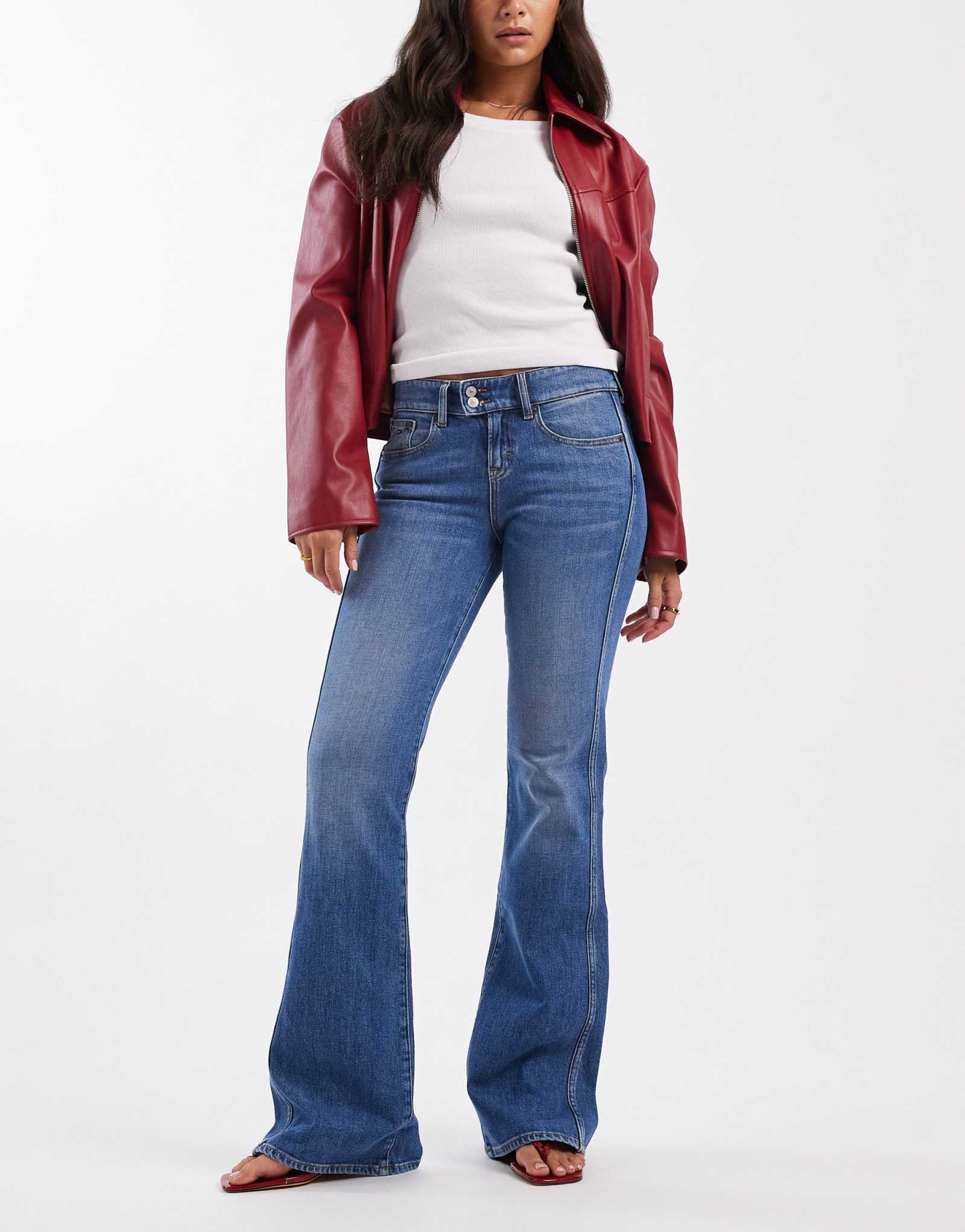 Джинсы Tommy Jeans Sia с заниженной талией, слегка выстиранные