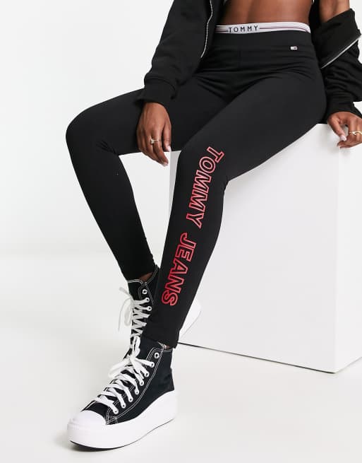 Tommy hilfiger side logo sale leggings