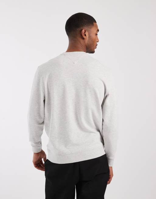 Tommy Jeans sign logo sweatshirt in light gray, 5 of 5