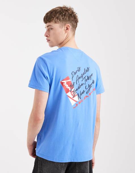 Tommy Jeans - Sign Shift - T-shirt blu - view 1