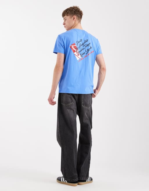 Tommy Jeans sign shift t-shirt in blue, 2 of 5