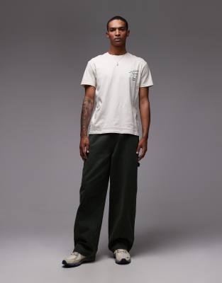 Tommy Jeans Signature Back Print T-shirt In Neutral