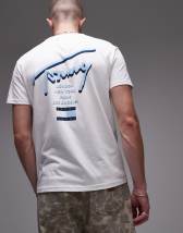 【 JEANS】 icecream back print graphic t-shirt in white Tommy Jeans ice cream back print graphic t-shirt in white | ASOS