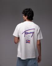 Tommy Jeans ice cream back print graphic t-shirt in white | ASOS