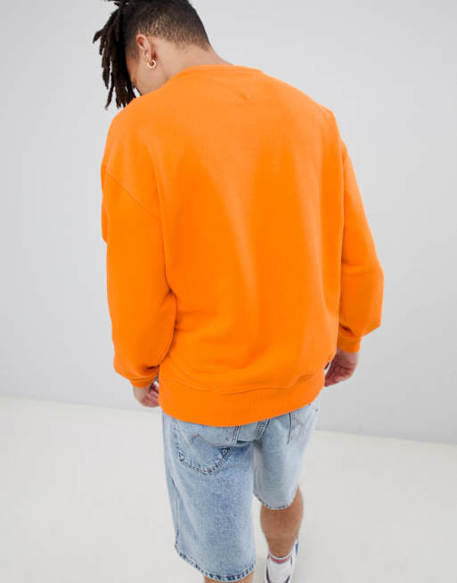 Tommy cheap orange sweatshirt