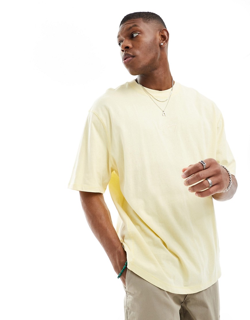 Tommy Jeans signature logo oversized t-shirt in yellow