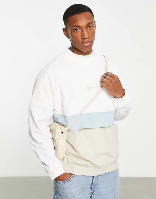 Tommy jeans signature sale pullover hoodie