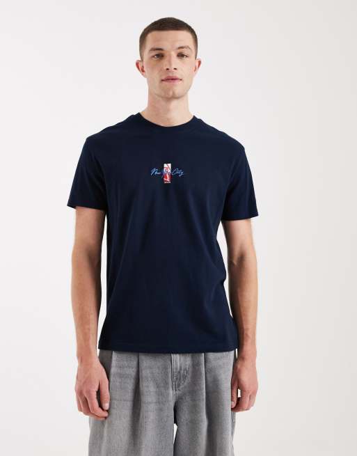 Tommy Jeans Signature sign block t-shirt in navy, 3 of 5