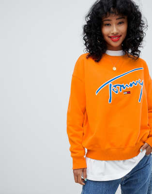 tommy jeans signature crew