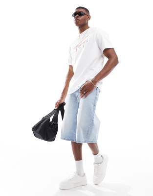Tommy Jeans Signature Twist Logo T-shirt In White