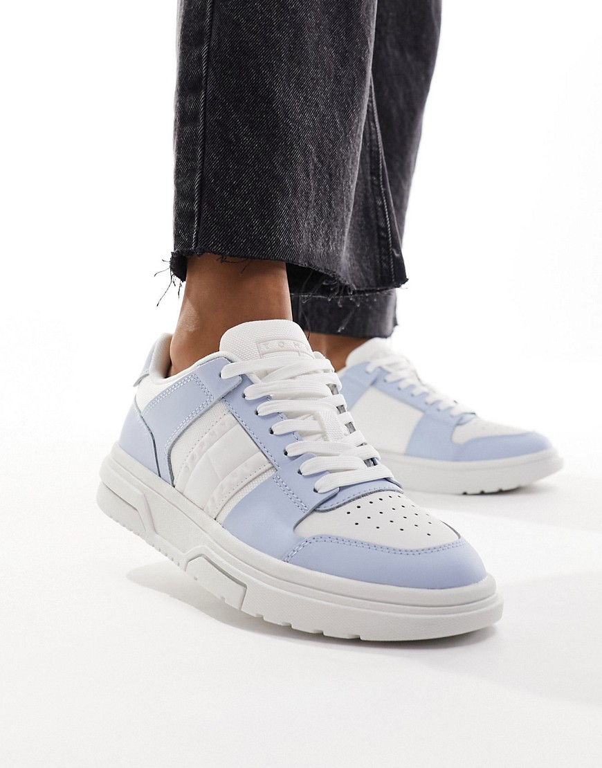 Tommy Jeans Skate Trainers in Light Blue