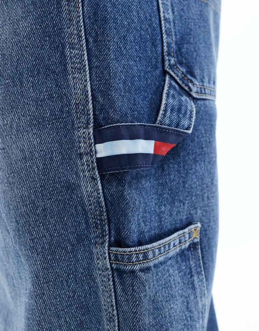 Tommy Jeans skater carpenter jeans in mid wash, 2 of 5