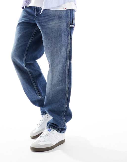 Tommy Jeans skater carpenter jeans in mid wash, 5 of 5