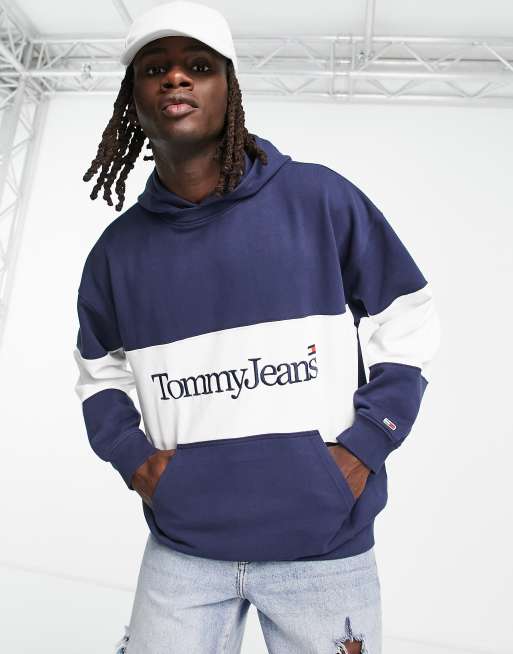 Tommy jeans colour block hot sale hoodie