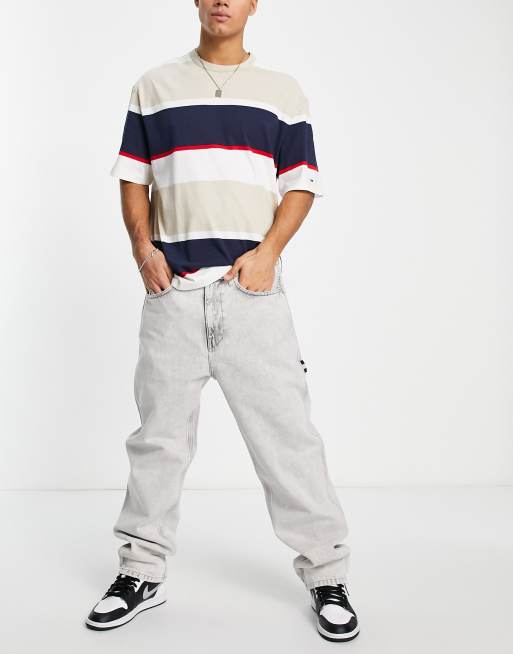 Tommy Jeans - Skater - Løstsiddende tømrerjeans i sort syrevask, 4 af 4