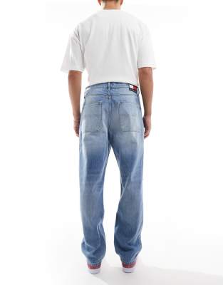 Tommy Jeans Skater Ripped Jeans In Blue