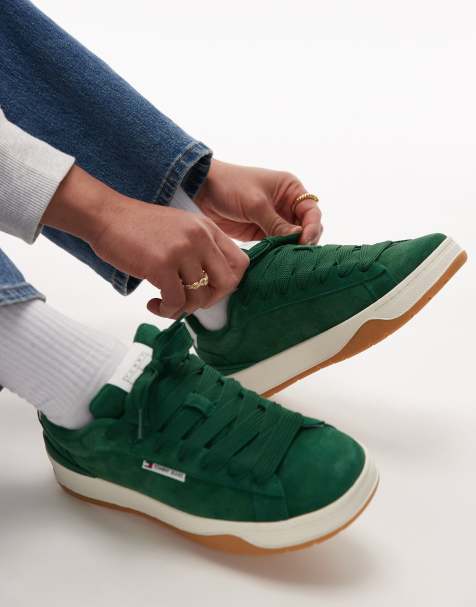 Tommy Jeans skater sneakers in green - view 1