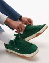 Vans Knu Skool chunky suede sneakers in dark green