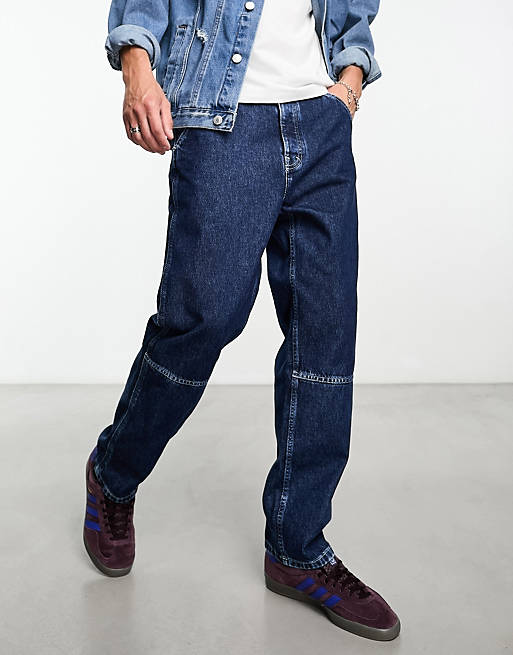 Tommy Jeans skater worker jeans in mid wash | ASOS