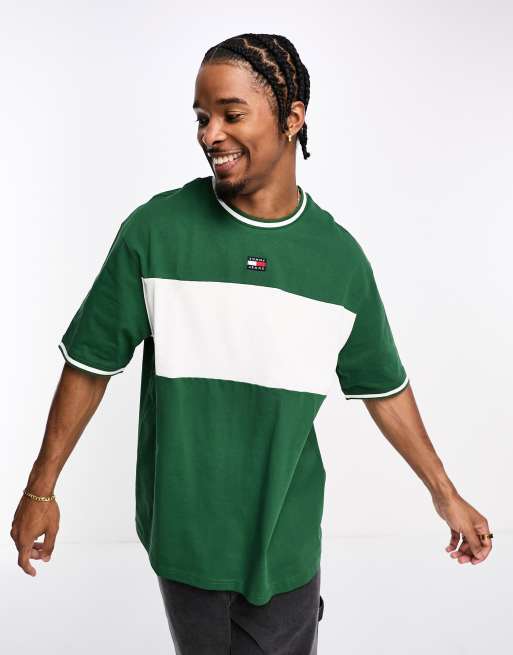 Tommy Jeans skater XS badge logo mesh top in green, CdsprovidenciaShops