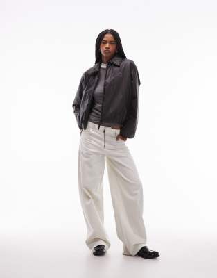 Tommy Jeans Slick Look Bomber Jacket In Black