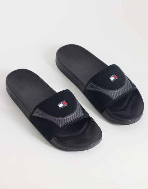 Tommy Jeans - Sliders da piscina nere - view 1