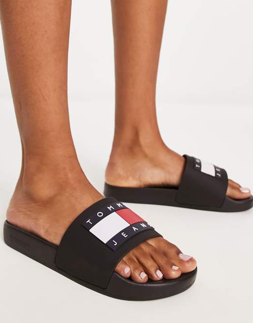 Tommy Jeans - Sliders nere con logo a bandiera, 4 di 4