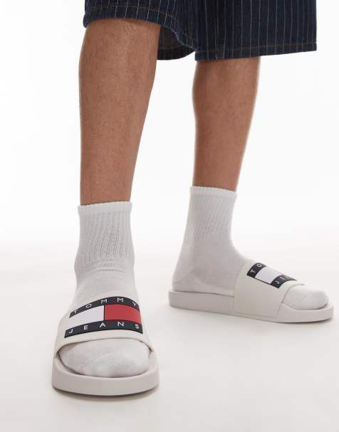 Tommy Jeans slides in white - view 1