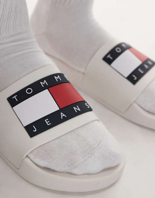 Tommy Jeans slides in white, 2 of 4